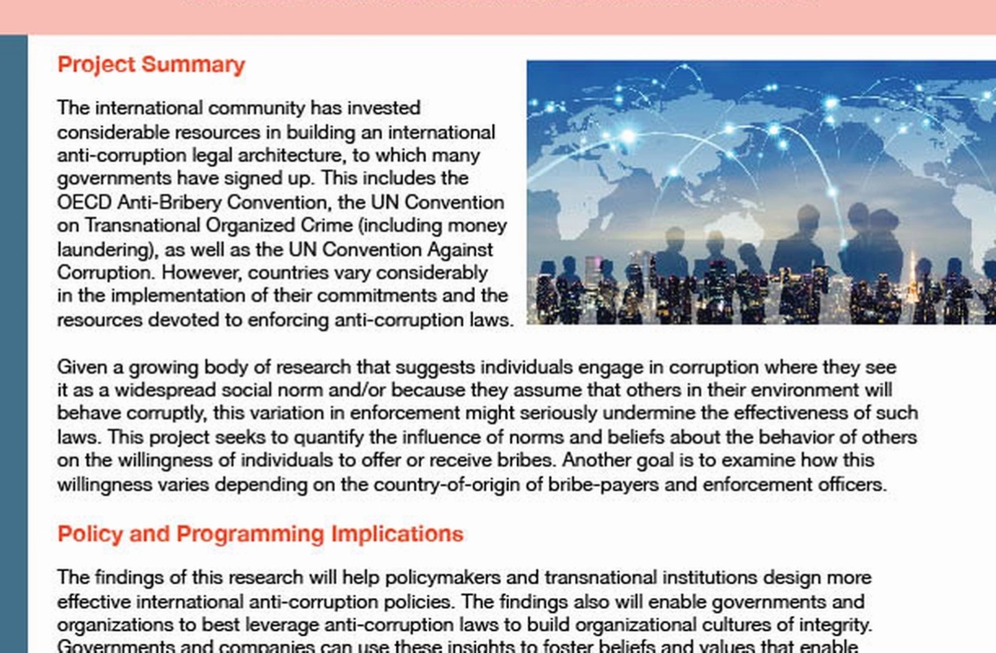 International deal making process